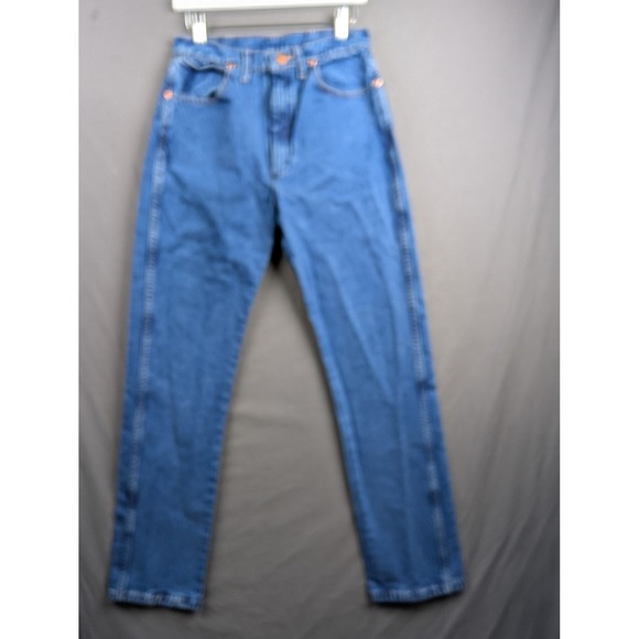 Wrangler Denim - Wrangler Women High Rise Slim Fit Straight Leg Jeans Blue 7x34